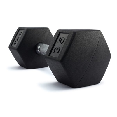 Hex Rubber Dumbbell