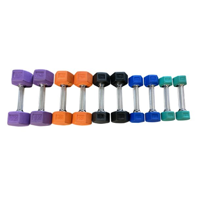 Colored Hex Dumbbell