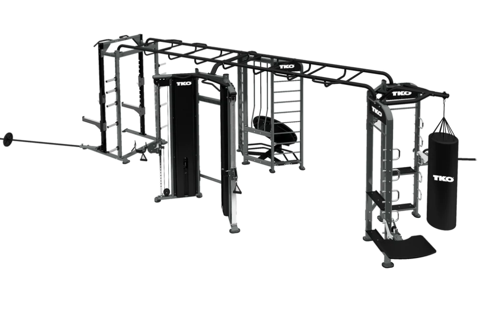 TKO Strength STRETCHING+BOXING+REBOUNDER+POWER RACK STATION