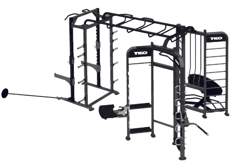 TKO Strength STRETCHING+REBOUNDER+POWER RACK STATION